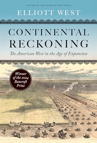 Book cover: “Continental Reckoning” depicts a 19th-century wagon train scene.