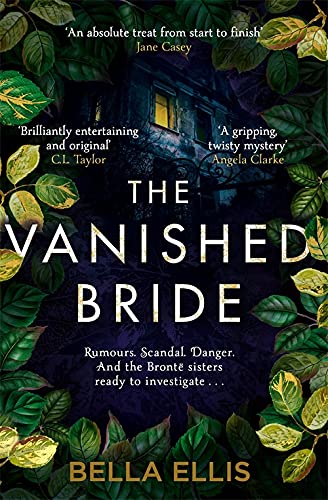 Book cover: dark foliage frames a shadowy house with a lit window.