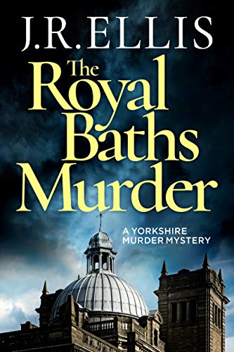 Book cover featuring a domed building under a dark, cloudy sky with yellow text.