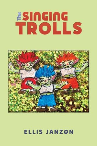 Book cover featuring three colorful, whimsical trolls in a grassy field.
