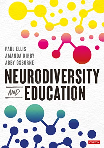 Book cover: "Neurodiversity and Education" with colorful connected circles.