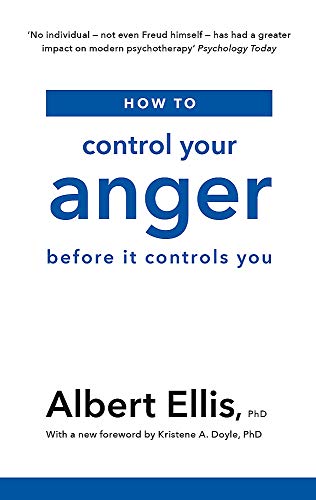 Book cover with blue and white text: "How to Control Your Anger.
