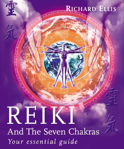 Book cover: “Reiki And The Seven Chakras” with spiritual imagery.
