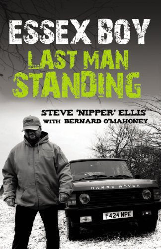 Book cover featuring a man standing beside a dark Range Rover.