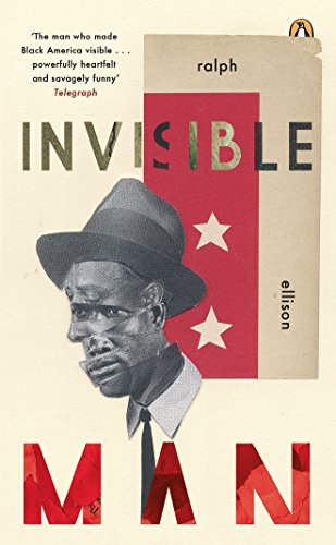 Book cover of "Invisible Man" by Ralph Ellison, featuring a man in a hat.