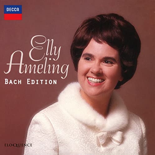 CD cover featuring a portrait of Elly Ameling, a smiling woman in white.