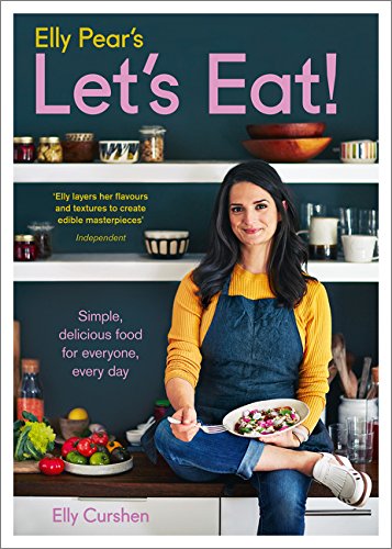 Cookbook cover featuring a woman with food, jars, and a kitchen backdrop.