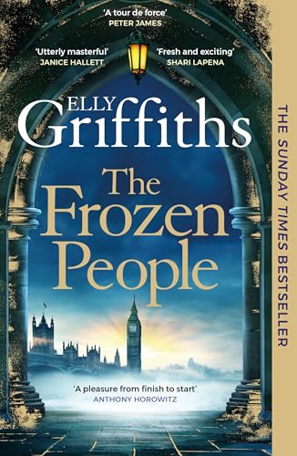Book cover for “The Frozen People” featuring Big Ben in mist.