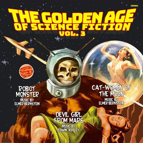 CD cover for "The Golden Age Of Science Fiction Vol. 3" with retro space art.