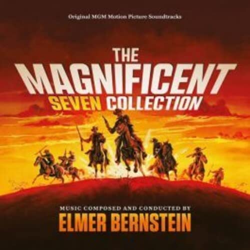 CD cover for "The Magnificent Seven Collection" soundtrack by Elmer Bernstein.