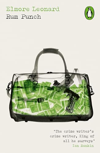 Book cover: "Rum Punch" by Elmore Leonard, showing a bag with money and guns.