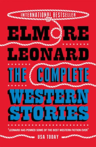 Red book cover with bold text: "Elmore Leonard The Complete Western Stories".