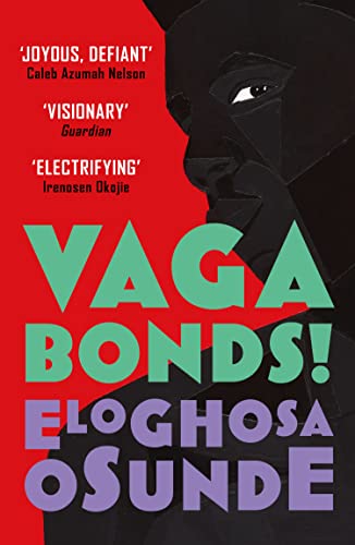 Book cover for "Vagabonds!" featuring a shadowed face and bold green text.