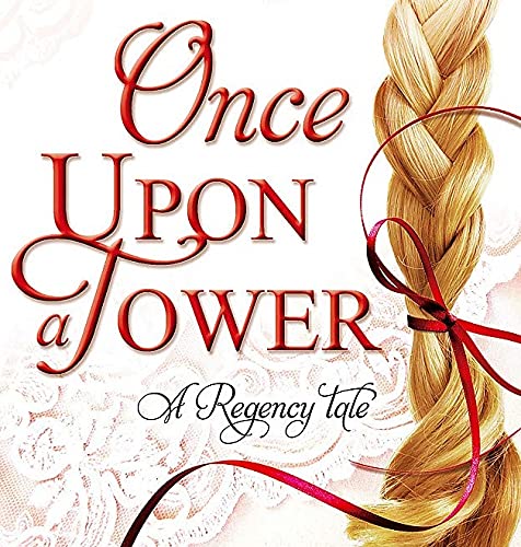 Book cover: “Once Upon a Tower” with long braided blonde hair.