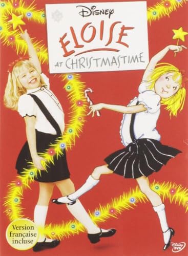 DVD cover for "Eloise at Christmastime" featuring a girl and illustration.