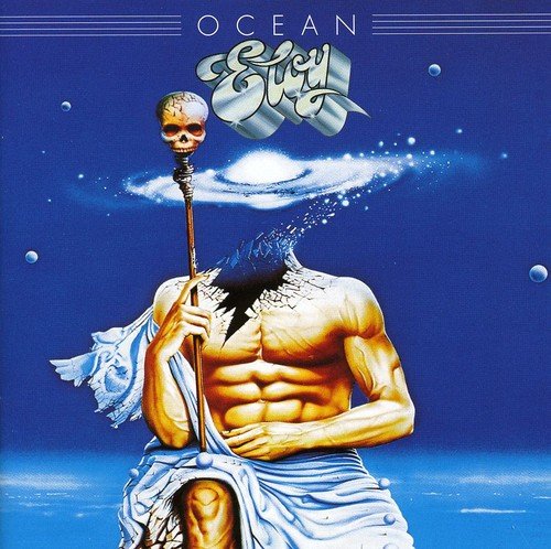 CD cover for Eloy’s “Ocean” featuring a muscular figure and galaxy.