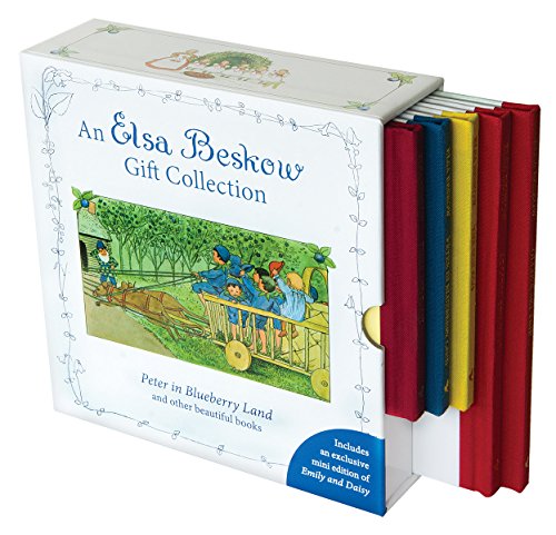 A boxed set of Elsa Beskow children's books with colorful spines and illustrated cover.