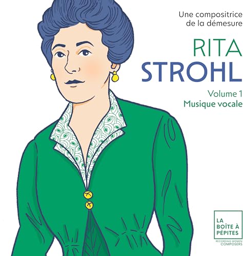 CD cover featuring a stylized portrait of Rita Strohl, a woman with short blue hair.