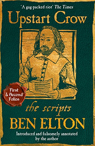 Book cover featuring a portrait of William Shakespeare and the title "Upstart Crow".