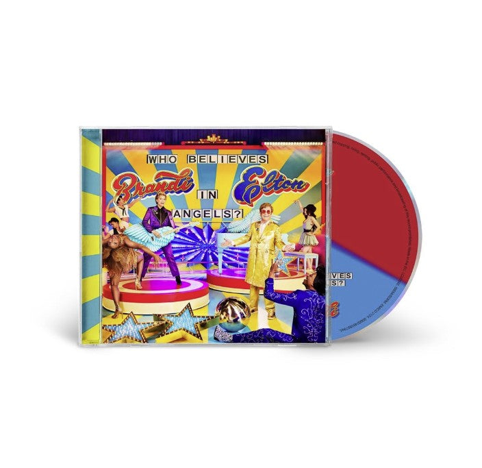 CD case for Elton John and Brandi Carlile’s “Who Believes In Angels?”