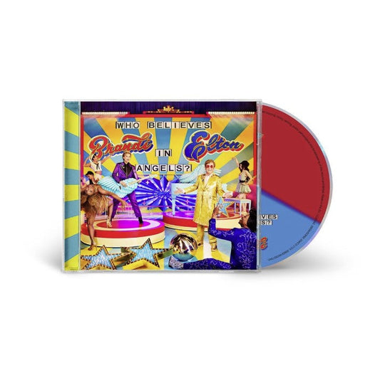 CD case for Elton John and Brandi Carlile’s “Who Believes In Angels?”