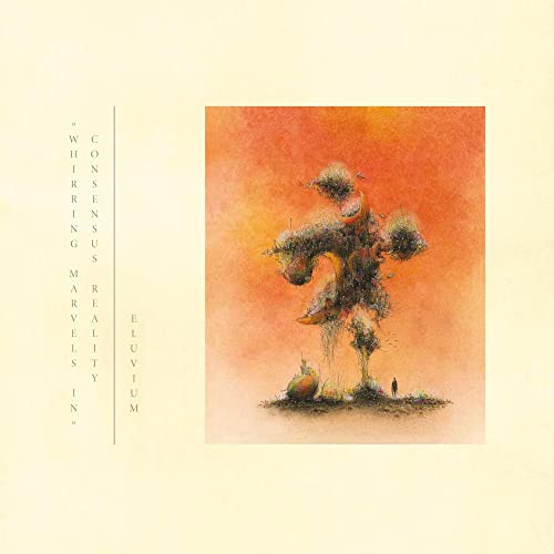 CD cover: abstract orange and brown illustration of a figure in landscape.