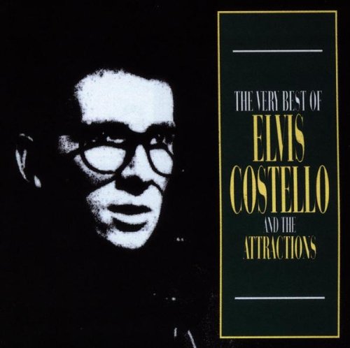 CD cover: black and white portrait of Elvis Costello in glasses.