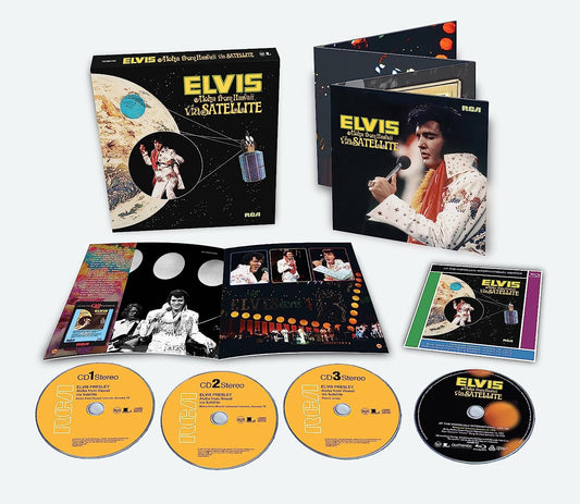 Elvis Presley “Aloha from Hawaii” limited edition CD box set with booklets.