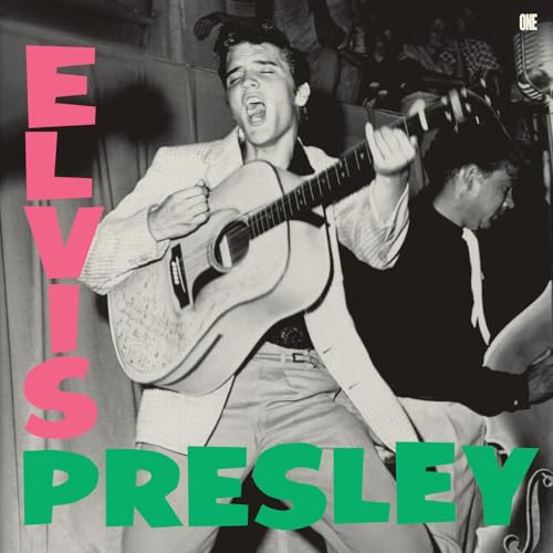Vinyl record with Elvis Presley's debut album artwork and eight additional tracks included.