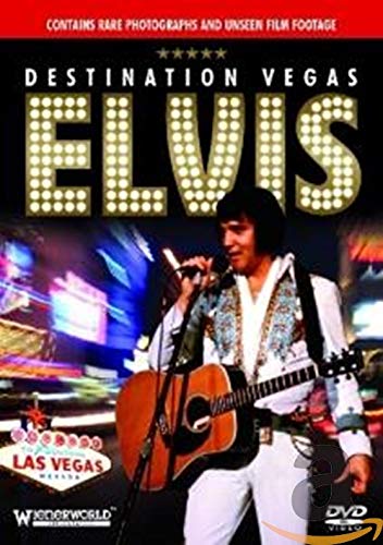 DVD cover featuring Elvis Presley performing with a guitar in Vegas.