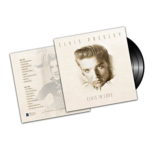 Elvis Presley "Elvis In Love" vinyl record with cover art.