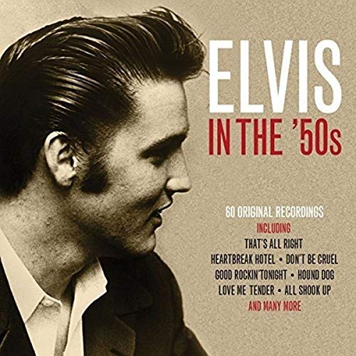 Elvis Presley album cover, "Elvis In The '50s", featuring a portrait of Elvis.