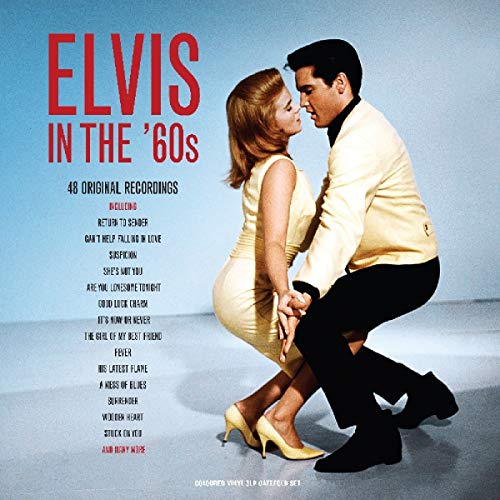 Elvis Presley dancing with a woman on the Elvis In The 60s album cover.