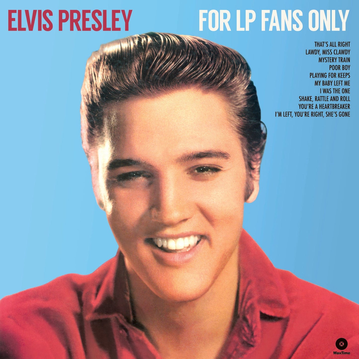 Album cover for Elvis Presley’s “For LP Fans Only” with a portrait of Elvis.