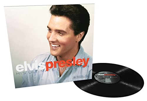Elvis Presley vinyl record album cover and black vinyl disc.