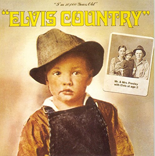 CD cover featuring a young Elvis Presley in a hat and overalls.