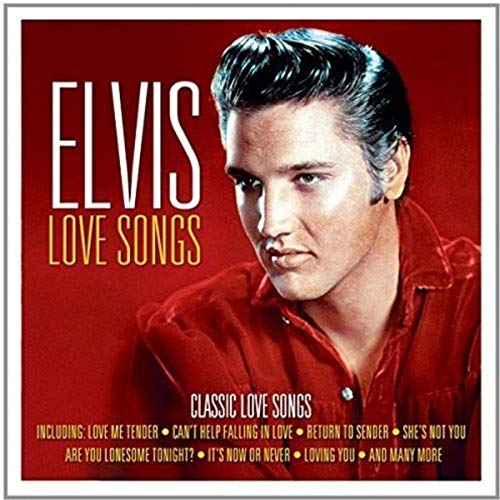 CD cover for Elvis Presley’s “Love Songs” featuring a portrait of Elvis.