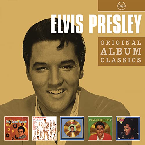 CD cover featuring a sepia-toned portrait of Elvis Presley and album artwork.