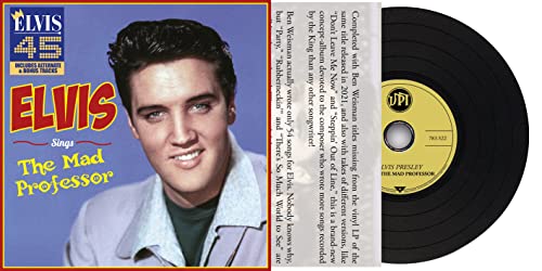 CD cover featuring Elvis Presley portrait and black vinyl record image.