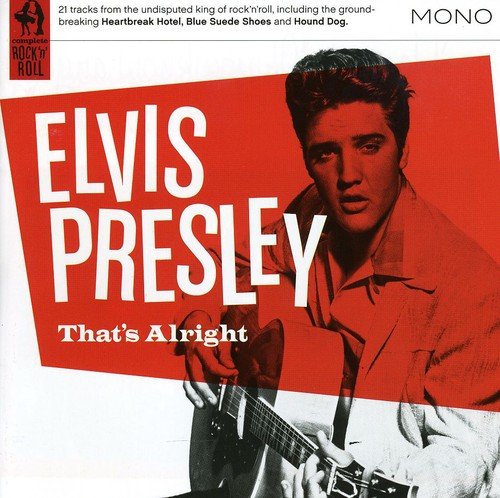Elvis Presley CD cover with a red-toned image of Elvis holding a guitar.