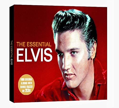 Red Elvis Presley CD case featuring a young Elvis in profile.