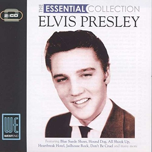 CD cover for "The Essential Collection" featuring Elvis Presley’s portrait.