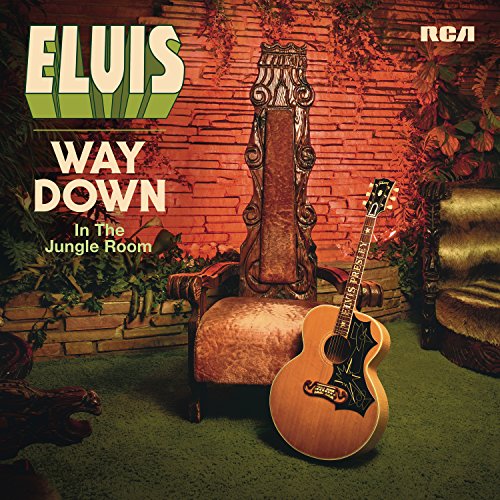 Album cover for Elvis Presley's "Way Down In The Jungle Room" with guitar.