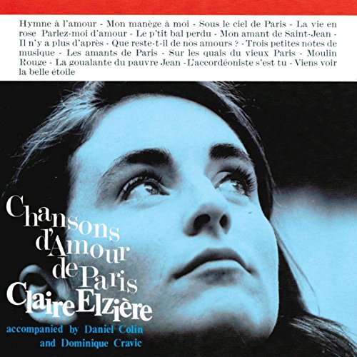 CDSlightly blue-tinted close-up of Claire Elzière looking upward on a CD cover.