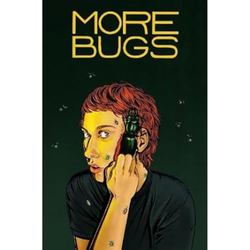 Book cover: woman with bugs crawling on her face and hand.
