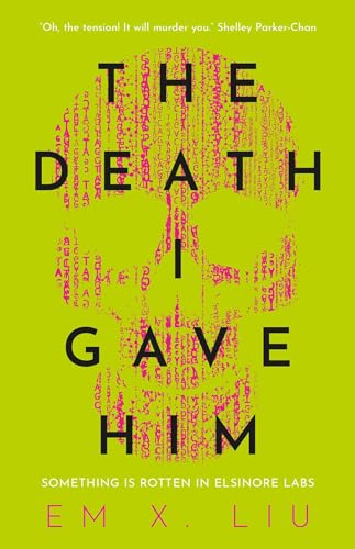 Book cover: bright green with pink text forming a skull shape.
