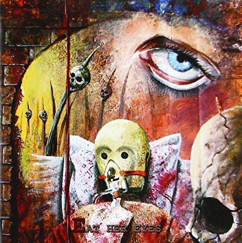 Surreal album artCHLS artwork featuring skulls and a large blue eye.