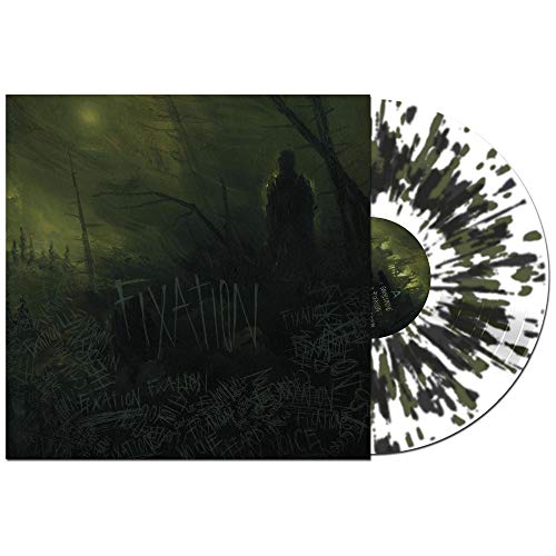 Vinyl record for Emberthe The Ash’s “Fixation,” with forest imagery.