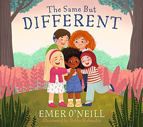 Book cover with illustration of five diverse children smiling together.