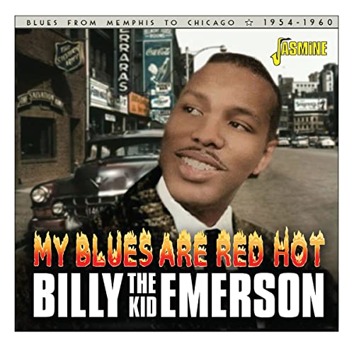 CD cover featuring Billy "The Kid" Emerson, city street background, 1954-1960.